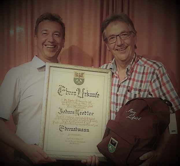20170629 - Überreichung Urkunde an Johann Nestler zur Ernennung zum Ehrenobmann